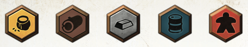 Scythe territories and the resources they
create